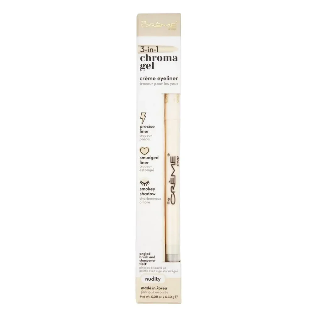 The Crème Shop 3-in-1 Chroma Gel Crème Eyeliner - Nudity